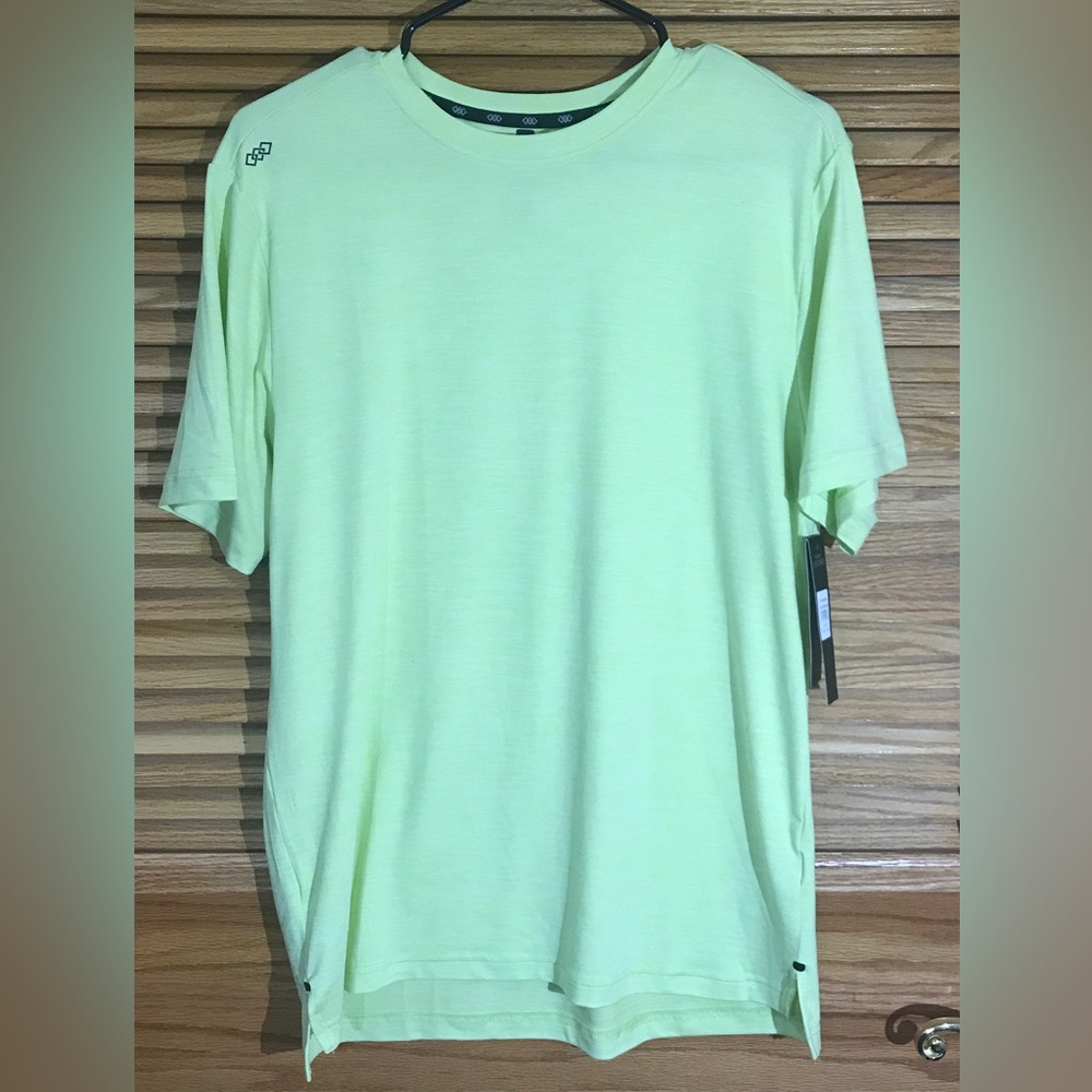 LEG3ND Mens Size Medium Inspire Yellow Short Sleeve Shirt